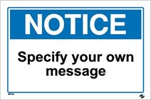 Notice sign template