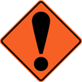 Temporary Hazard - Warning
