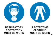 Mandatory - Respiratory and Protective Clothing Must be Worn