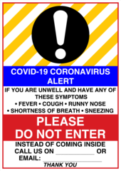 COVID-19 CORONAVIRUS ALERT