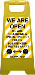 We Are Open - Safety Stand 